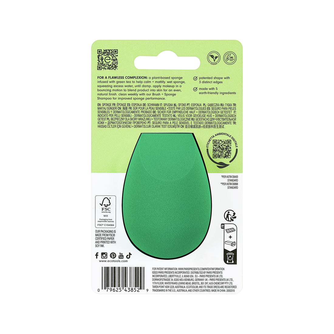 Green Tea Bioblender Makeup Sponge