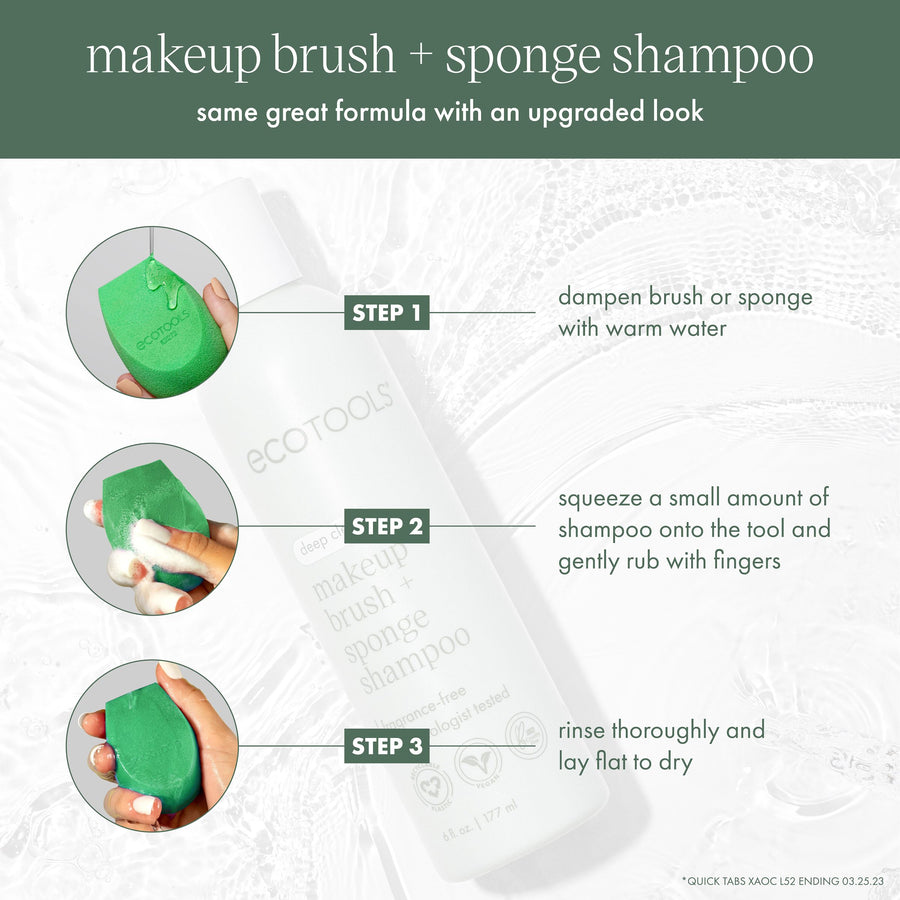 XL Makeup Brush + Sponge Shampoo