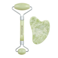 Jade Facial Roller and Gua Sha Stone Duo