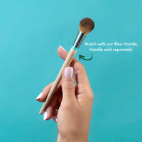 Interchangeable Rounded Cheek Makeup Brush Head